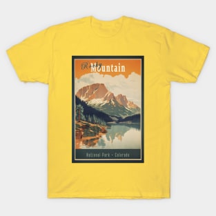 Rocky Mountain National Park Vintage Travel Poster T-Shirt